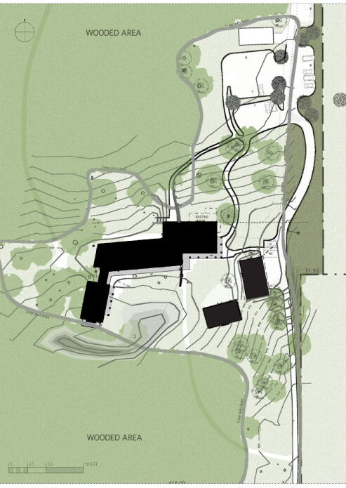 Site plan of Aldo Leopold Legacy Center