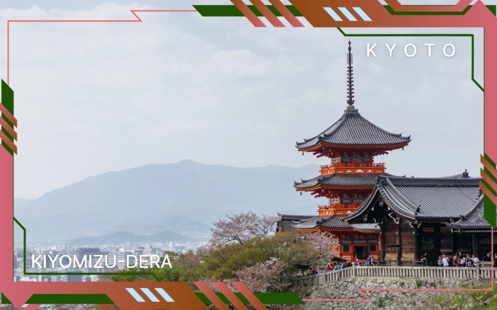 Kiyomizu-Dera, a renowned Buddhist temple in eastern Kyoto